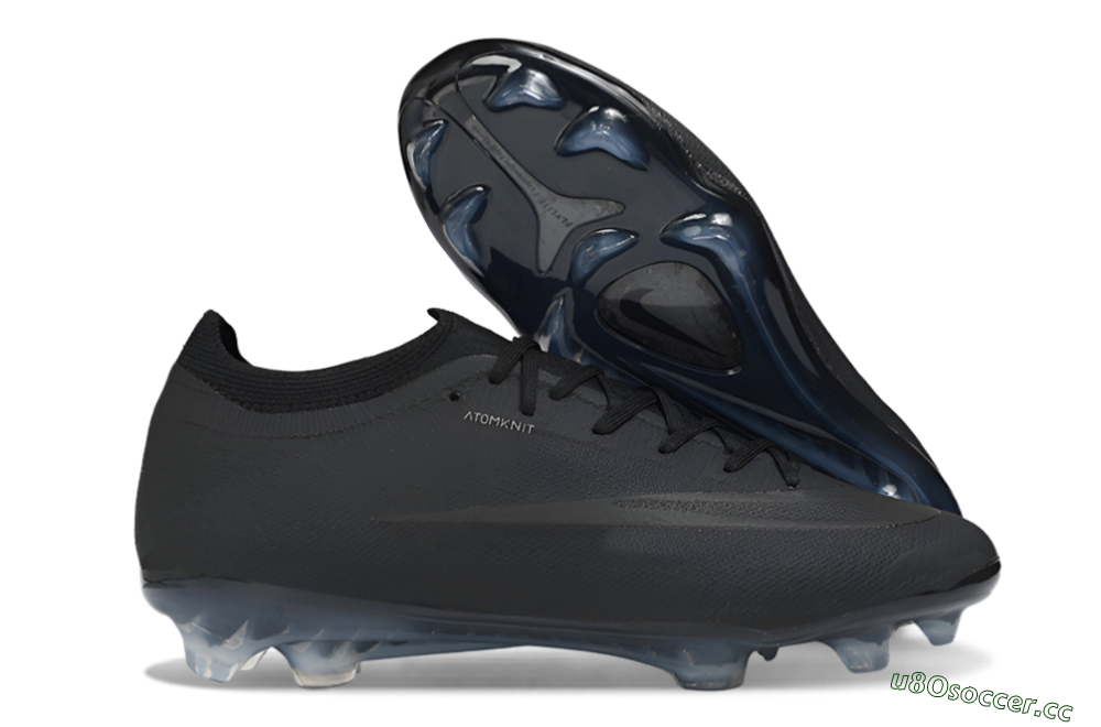 Unisex Nike Air Zoom Mercurial Vapor 17 Elite FG Firm Ground Low-Tops Football Boots - Black/Triple Black/Matte Black 2