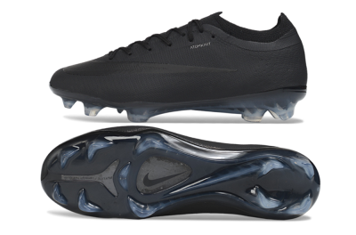 Unisex Nike Air Zoom Mercurial Vapor 17 Elite FG Firm Ground Low-Tops Football Boots - Black/Triple Black/Matte Black