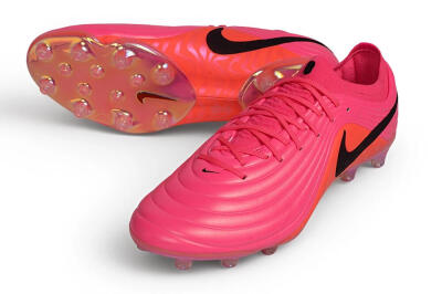 Men's Nike Tiempo Legend 11 Elite AG Artificial Grass Low-Tops Football Boots - Pink/Hyper Pink/Sunset Glow