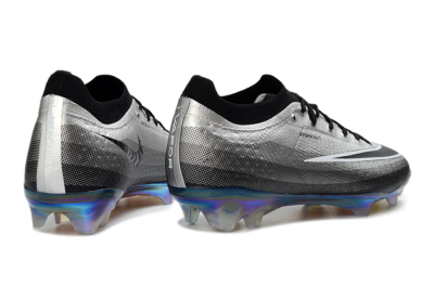 Unisex Nike Air Zoom Mercurial Vapor 17 Elite FG Firm Ground Low-Tops Football Boots - Silver/Metallic Silver/Iridescent Chrome