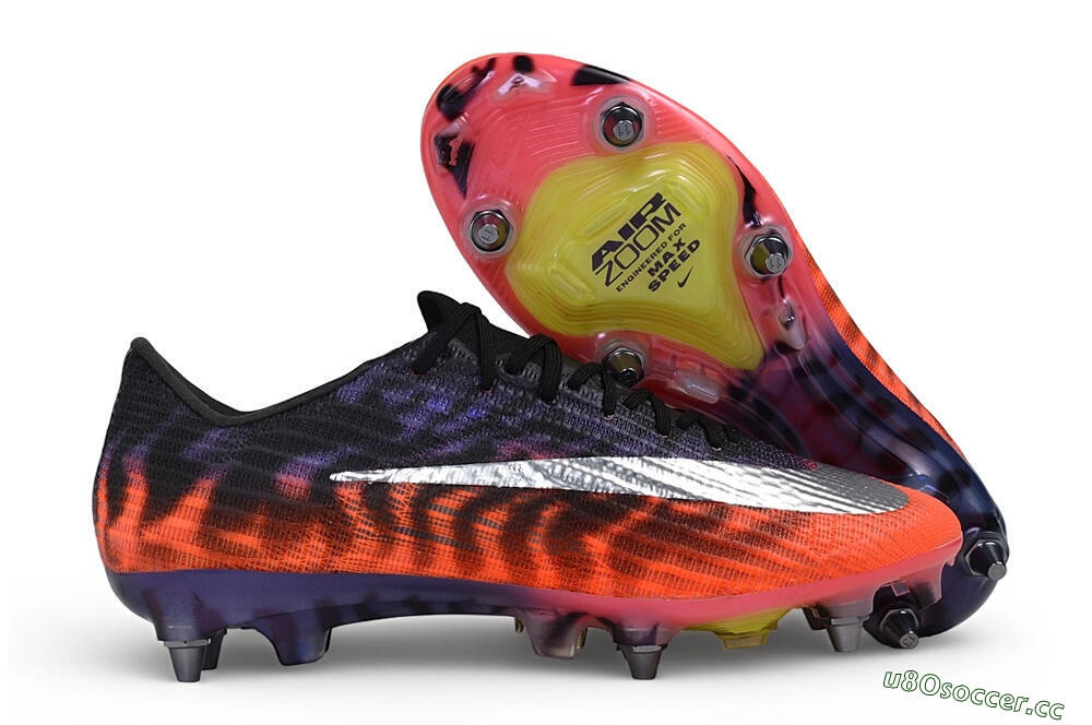 Men's Nike Air Zoom Mercurial Superfly 11 Elite SG Soft Ground Low-Tops Football Boots - Black/Sunset Glow/Midnight Purple 2