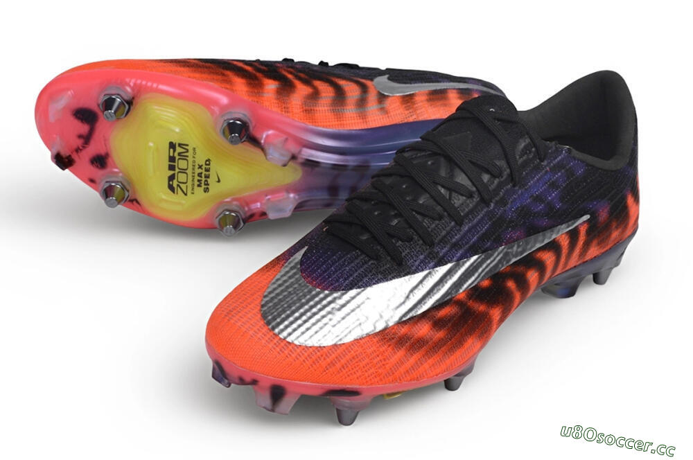 Men's Nike Air Zoom Mercurial Superfly 11 Elite SG Soft Ground Low-Tops Football Boots - Black/Sunset Glow/Midnight Purple 3