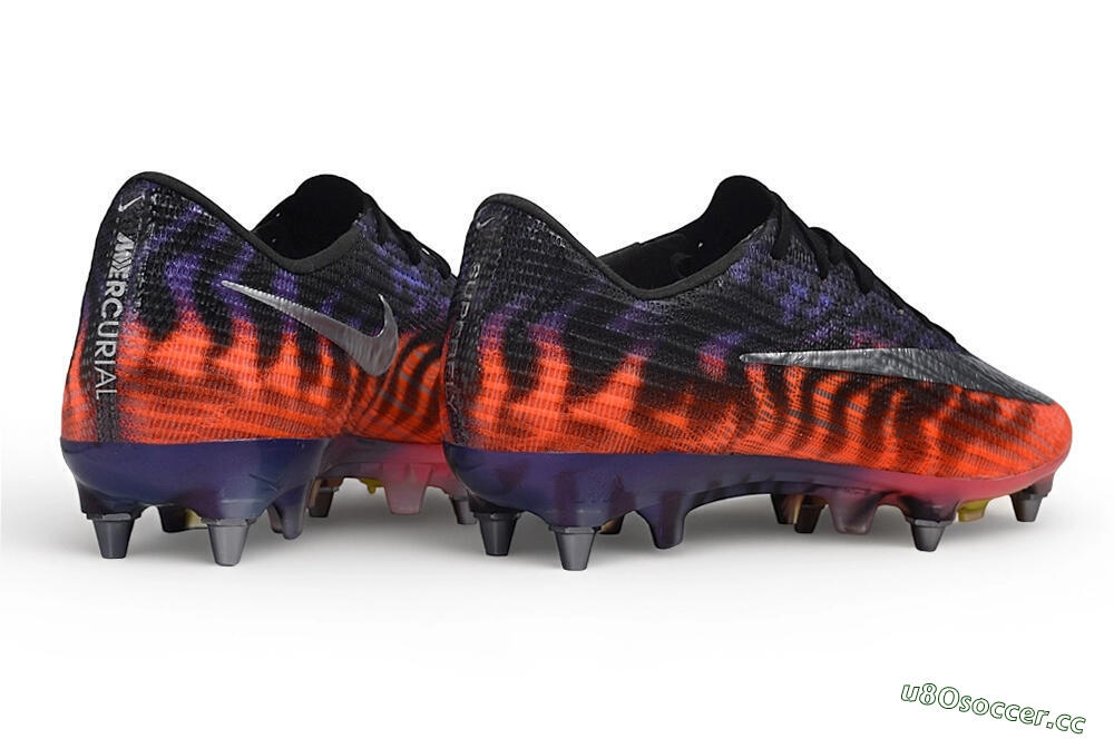 Men's Nike Air Zoom Mercurial Superfly 11 Elite SG Soft Ground Low-Tops Football Boots - Black/Sunset Glow/Midnight Purple 6