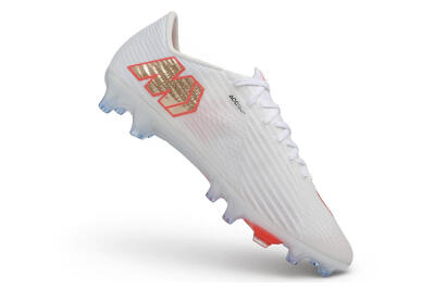 Men's Nike Air Zoom Mercurial Superfly 11 Elite AG Artificial Grass Low-Tops Football Boots - White/Metallic Gold/Bright Crimson