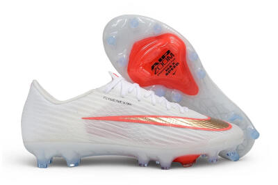 Men's Nike Air Zoom Mercurial Superfly 11 Elite AG Artificial Grass Low-Tops Football Boots - White/Metallic Gold/Bright Crimson