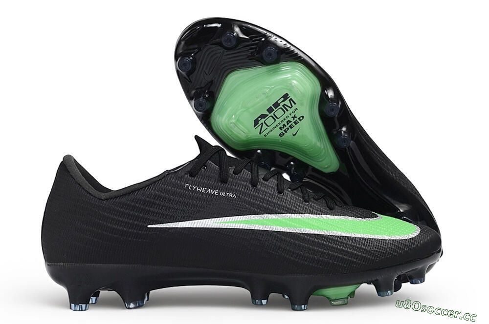 Men's Nike Air Zoom Mercurial Superfly 11 Elite FG Firm Ground Low-Tops Football Boots - Black/Black/Electric Green 2
