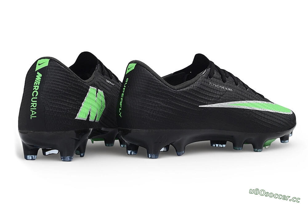 Men's Nike Air Zoom Mercurial Superfly 11 Elite FG Firm Ground Low-Tops Football Boots - Black/Black/Electric Green 6