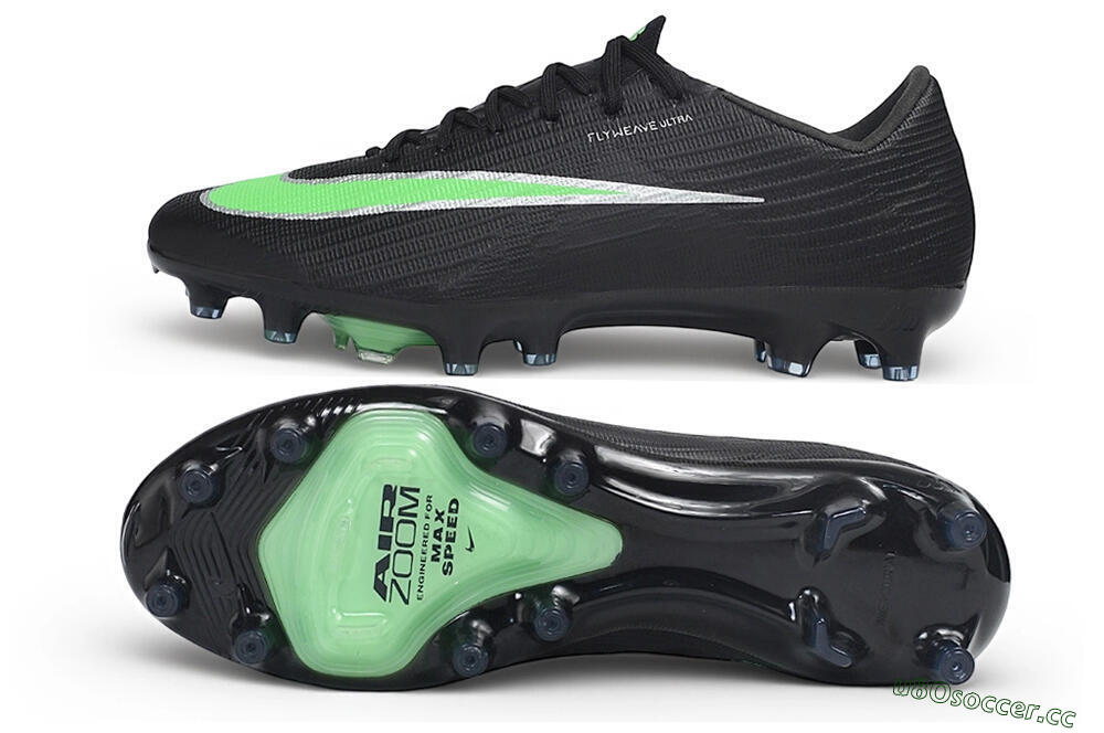 Men's Nike Air Zoom Mercurial Superfly 11 Elite FG Firm Ground Low-Tops Football Boots - Black/Black/Electric Green 1