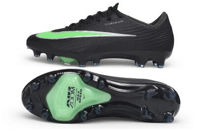 Men's Nike Air Zoom Mercurial Superfly 11 Elite FG Firm Ground Low-Tops Football Boots - Black/Black/Electric Green