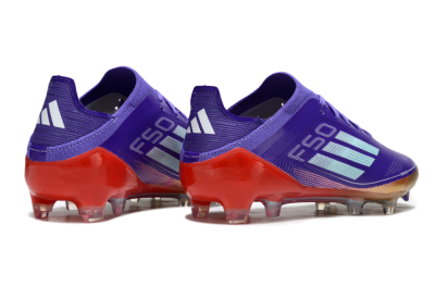 Men's Adidas F50 Elite FG Firm Ground Low-Tops Football Boots - Purple/Lucid Fuchsia/Metallic Gold