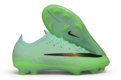 Unisex Nike Air Zoom Mercurial Vapor 17 Elite FG Firm Ground Low-Tops Football Boots - Green/Mint Green/Electric Lime