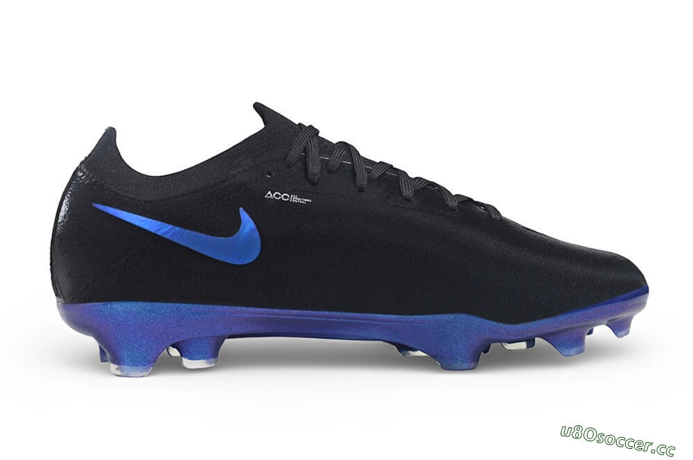 Unisex Nike Air Zoom Mercurial Vapor 17 Elite FG Firm Ground Low-Tops Football Boots - Black/Black/Deep Royal Blue 5