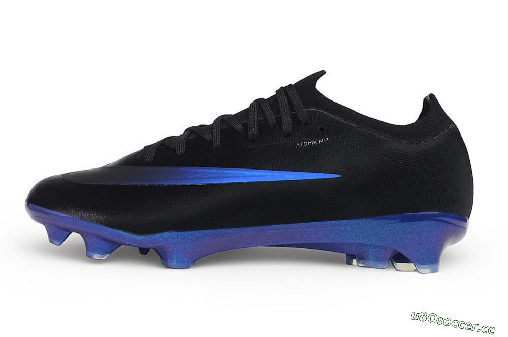 Unisex Nike Air Zoom Mercurial Vapor 17 Elite FG Firm Ground Low-Tops Football Boots - Black/Black/Deep Royal Blue 0