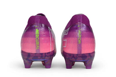 Unisex Nike Air Zoom Mercurial Vapor 17 Elite FG Firm Ground Low-Tops Football Boots - Purple/Berry/Volt