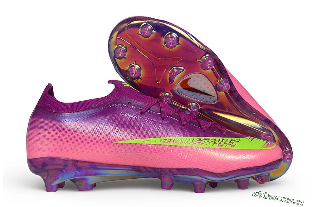 Unisex Nike Air Zoom Mercurial Vapor 17 Elite FG Firm Ground Low-Tops Football Boots - Purple/Berry/Volt 2