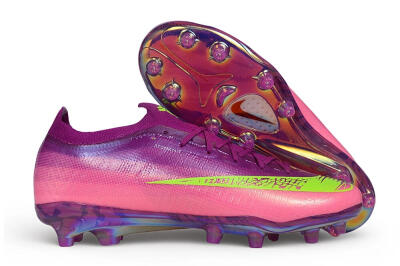 Unisex Nike Air Zoom Mercurial Vapor 17 Elite FG Firm Ground Low-Tops Football Boots - Purple/Berry/Volt