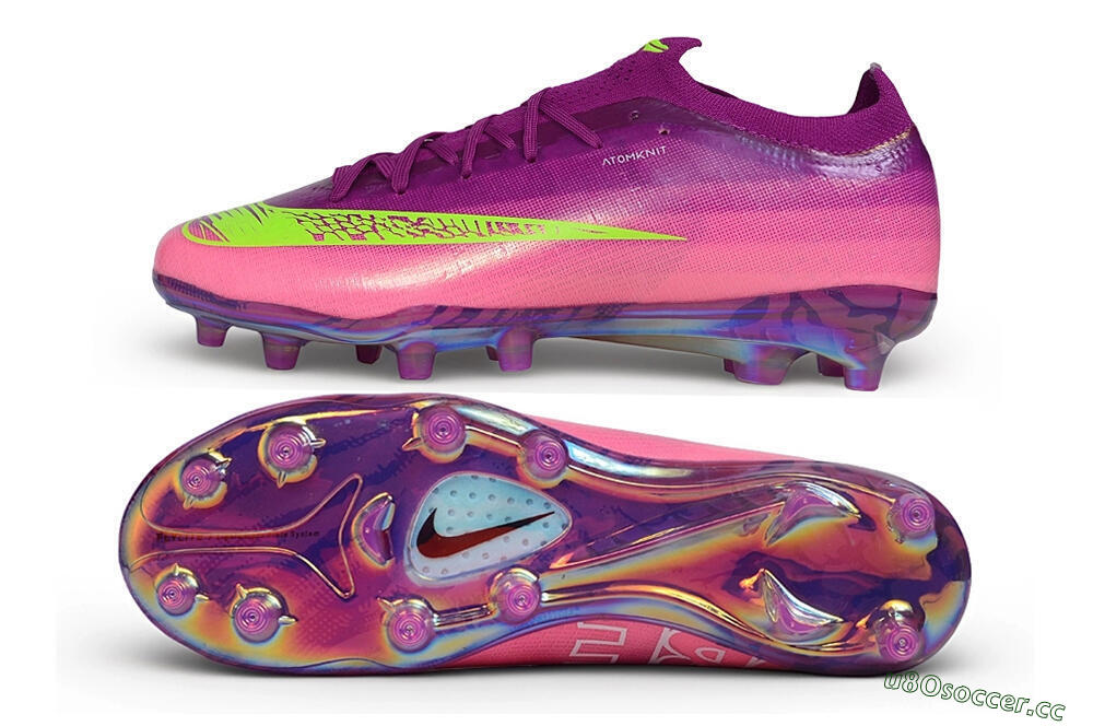 Unisex Nike Air Zoom Mercurial Vapor 17 Elite FG Firm Ground Low-Tops Football Boots - Purple/Berry/Volt 1