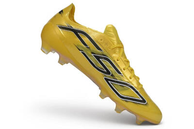 Unisex Adidas F50 Hyperfast Evo FG Firm Ground Low-Tops Football Boots - Yellow/Solar Gold/Core Black