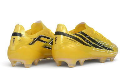 Unisex Adidas F50 Hyperfast Evo FG Firm Ground Low-Tops Football Boots - Yellow/Solar Gold/Core Black