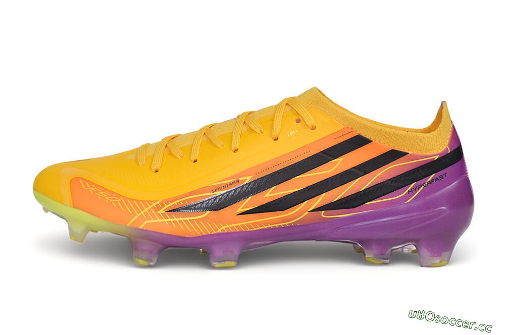 Unisex Adidas F50 Elite FG Firm Ground Low-Tops Football Boots - Yellow/Solar Gold/Team Purple 0