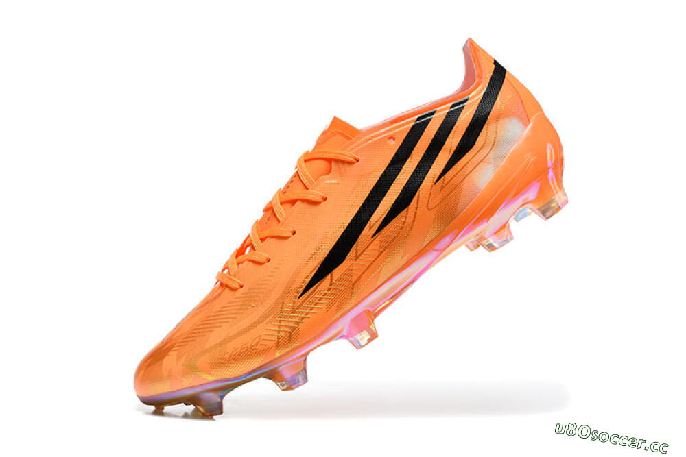 Unisex Adidas F50 Elite FG Firm Ground Low-Tops Football Boots - Orange/Solar Orange/Black 8