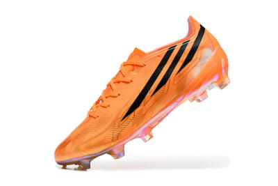 Unisex Adidas F50 Elite FG Firm Ground Low-Tops Football Boots - Orange/Solar Orange/Black