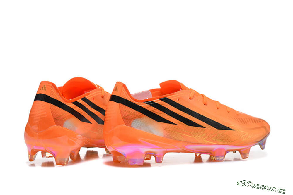 Unisex Adidas F50 Elite FG Firm Ground Low-Tops Football Boots - Orange/Solar Orange/Black 9
