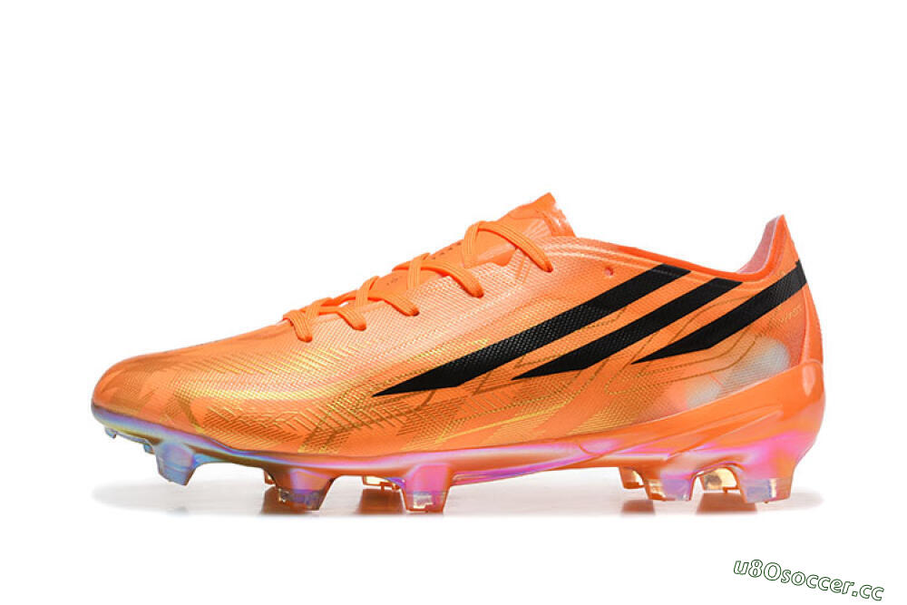 Unisex Adidas F50 Elite FG Firm Ground Low-Tops Football Boots - Orange/Solar Orange/Black 0