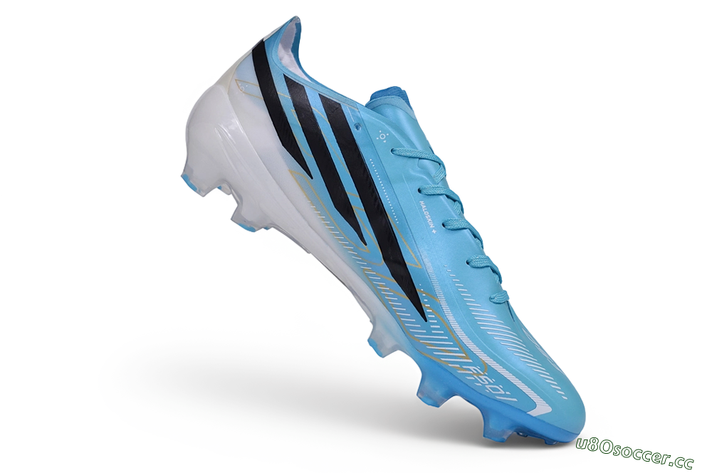 Unisex Adidas F50 Elite FG Firm Ground Low-Tops Football Boots - Blue/Lucid Blue/Footwear White 4