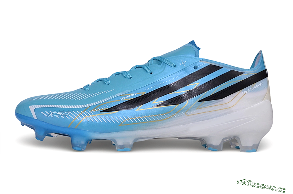 Unisex Adidas F50 Elite FG Firm Ground Low-Tops Football Boots - Blue/Lucid Blue/Footwear White 0