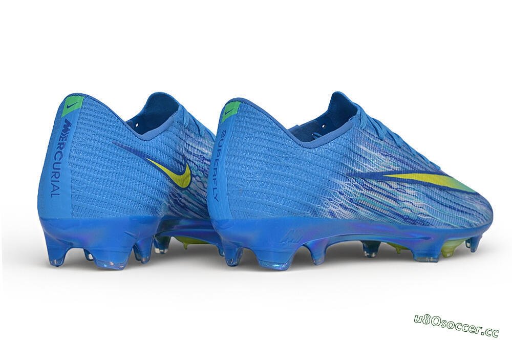 Unisex Nike Air Zoom Mercurial Superfly 11 Elite FG Firm Ground Low-Tops Football Boots - Blue/Baltic Blue/Lemonade 6