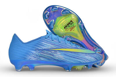 Unisex Nike Air Zoom Mercurial Superfly 11 Elite FG Firm Ground Low-Tops Football Boots - Blue/Baltic Blue/Lemonade