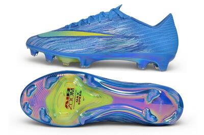 Unisex Nike Air Zoom Mercurial Superfly 11 Elite FG Firm Ground Low-Tops Football Boots - Blue/Baltic Blue/Lemonade