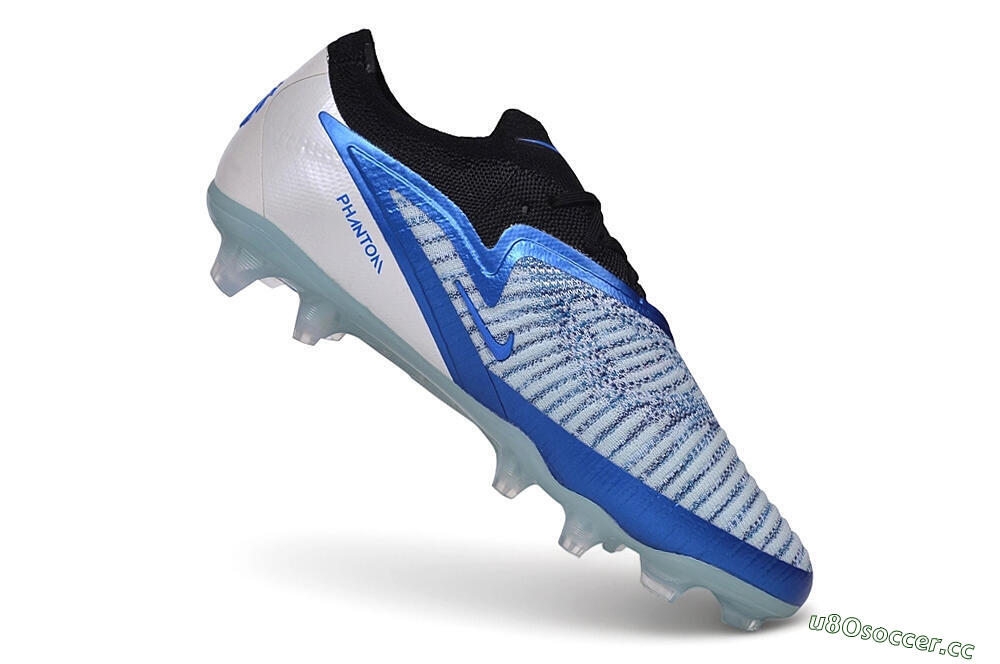 Unisex Nike Phantom 6 Elite Low FG Firm Ground Low-Tops Football Boots - Blue/Royal Blue/Metallic Silver 4