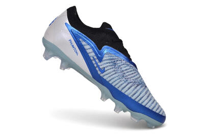 Unisex Nike Phantom 6 Elite Low FG Firm Ground Low-Tops Football Boots - Blue/Royal Blue/Metallic Silver