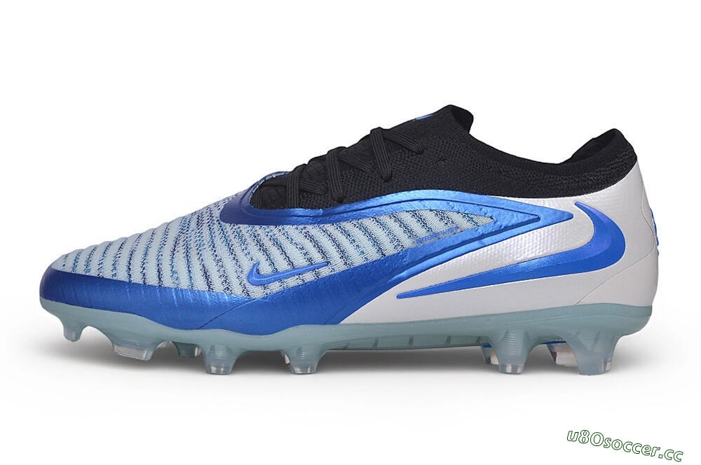 Unisex Nike Phantom 6 Elite Low FG Firm Ground Low-Tops Football Boots - Blue/Royal Blue/Metallic Silver 0