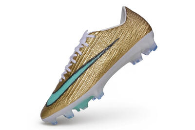 Unisex Nike Air Zoom Mercurial Superfly 11 Elite FG Firm Ground Low-Tops Football Boots - Gold/Metallic Gold/Mint Green