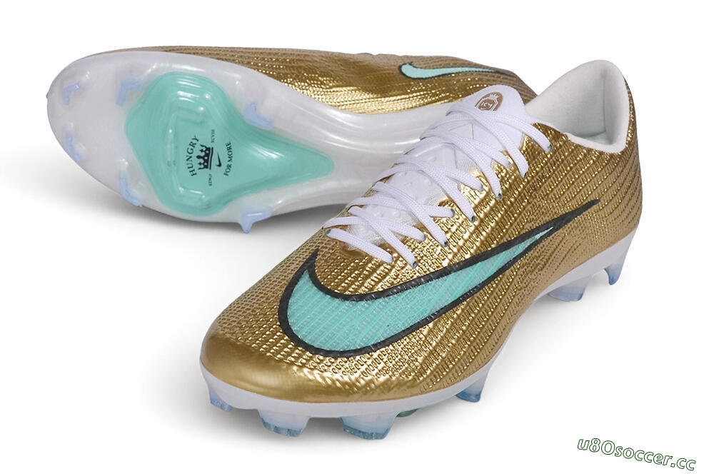 Unisex Nike Air Zoom Mercurial Superfly 11 Elite FG Firm Ground Low-Tops Football Boots - Gold/Metallic Gold/Mint Green 3