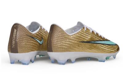 Unisex Nike Air Zoom Mercurial Superfly 11 Elite FG Firm Ground Low-Tops Football Boots - Gold/Metallic Gold/Mint Green