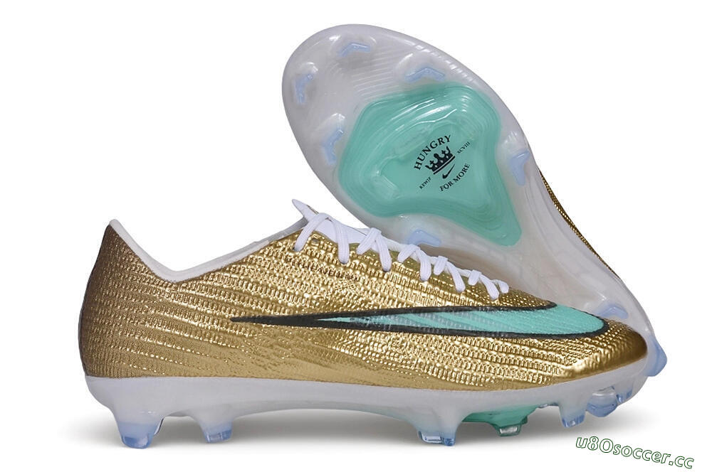 Unisex Nike Air Zoom Mercurial Superfly 11 Elite FG Firm Ground Low-Tops Football Boots - Gold/Metallic Gold/Mint Green 2