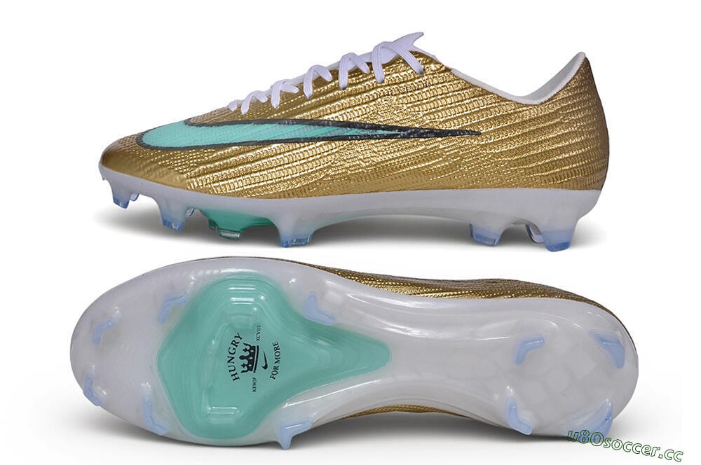 Unisex Nike Air Zoom Mercurial Superfly 11 Elite FG Firm Ground Low-Tops Football Boots - Gold/Metallic Gold/Mint Green 1