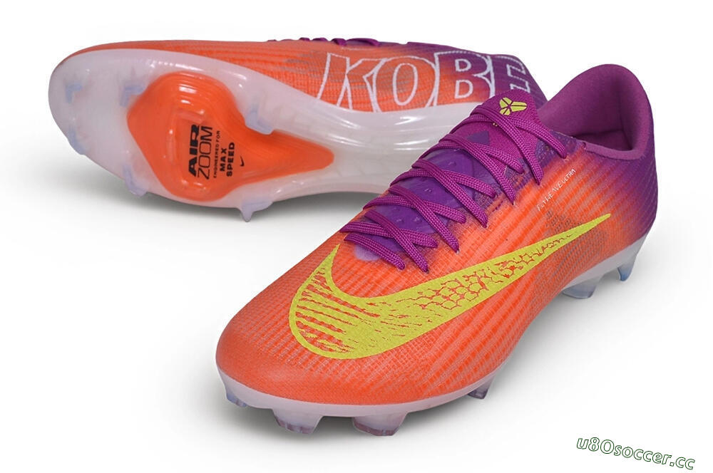 Unisex Nike Air Zoom Mercurial Superfly 11 Elite FG Firm Ground Low-Tops Football Boots - Orange/Sunset Orange/Electric Purple 3