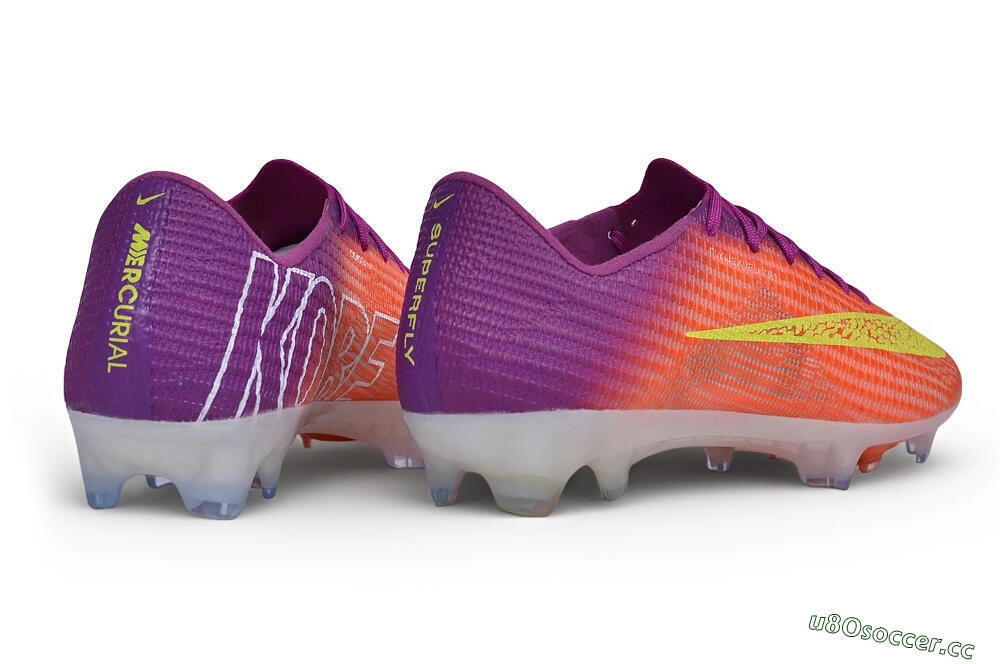 Unisex Nike Air Zoom Mercurial Superfly 11 Elite FG Firm Ground Low-Tops Football Boots - Orange/Sunset Orange/Electric Purple 6