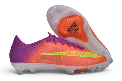Unisex Nike Air Zoom Mercurial Superfly 11 Elite FG Firm Ground Low-Tops Football Boots - Orange/Sunset Orange/Electric Purple