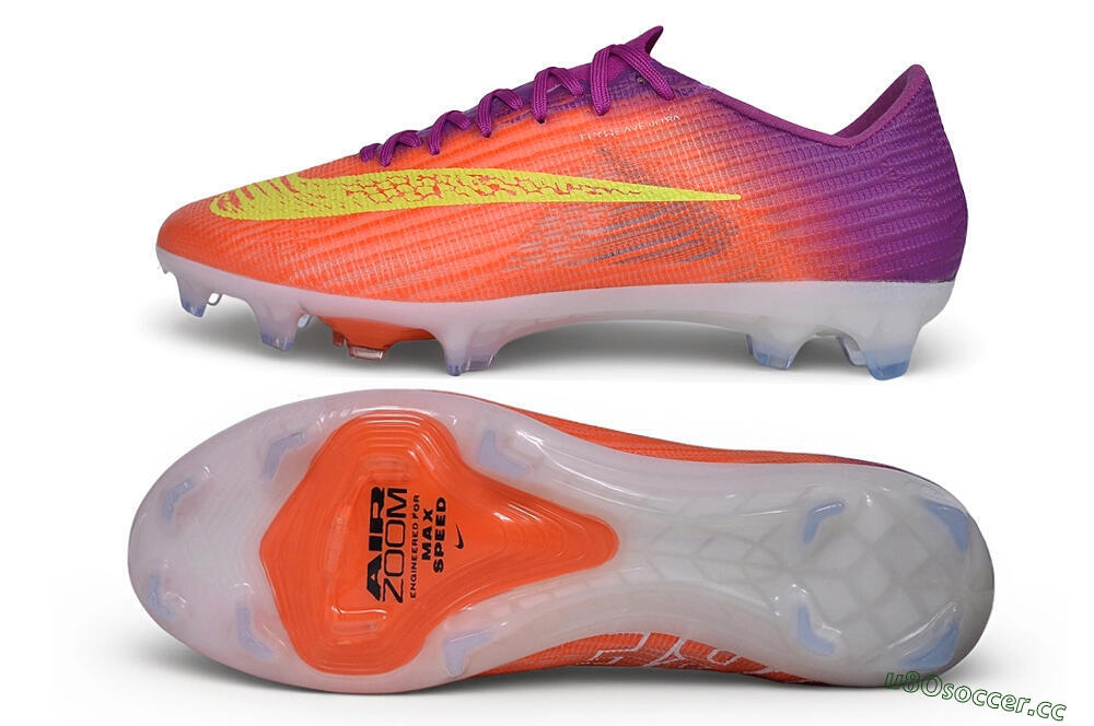 Unisex Nike Air Zoom Mercurial Superfly 11 Elite FG Firm Ground Low-Tops Football Boots - Orange/Sunset Orange/Electric Purple 1