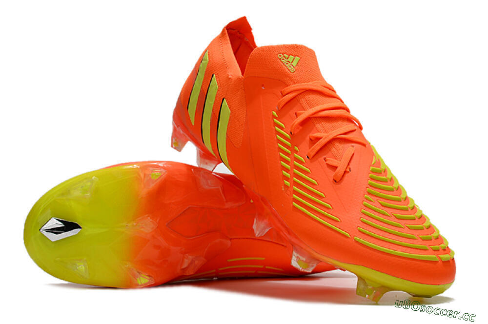 Men's Adidas Predator Edge.1 Low FG Firm Ground Low-Tops Football Boots - Orange/Yellow 3
