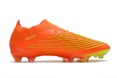 Men's Adidas Predator Edge.1 Low FG Firm Ground Low-Tops Football Boots - Orange/Yellow