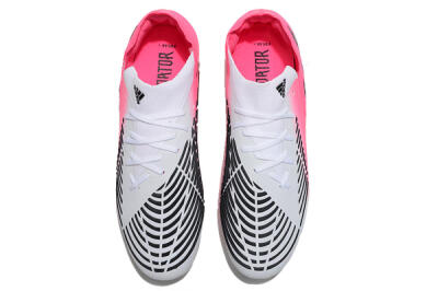 Men's Adidas Predator Edge.1 Low FG Firm Ground Low-Tops Football Boots - White/Pink