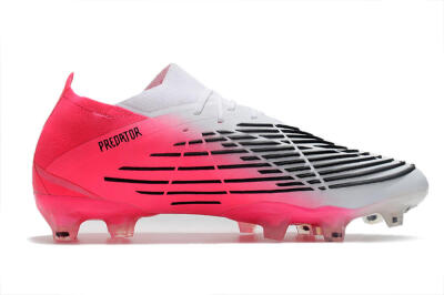 Men's Adidas Predator Edge.1 Low FG Firm Ground Low-Tops Football Boots - White/Pink