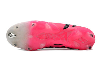Men's Adidas Predator Edge.1 FG Firm Ground High-Tops Football Boots - White/Pink